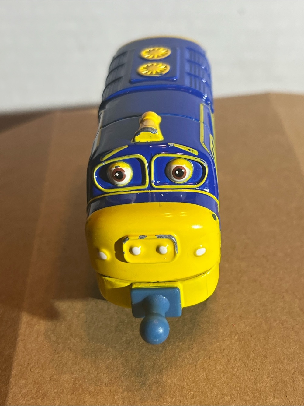 Chuggington Chuggers Brewster Train Diecast Metal Tank Engine Blue Yellow